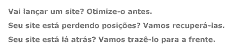 Chamada para otimizao